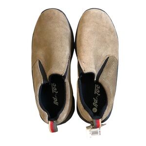 Ad Tec beige leather casual boys shoes sz 4 NWT